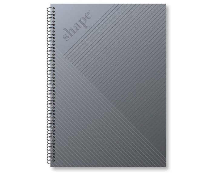 Τετράδιο Σπιράλ Α4  Shape Metal 2Θεμ.60φ.