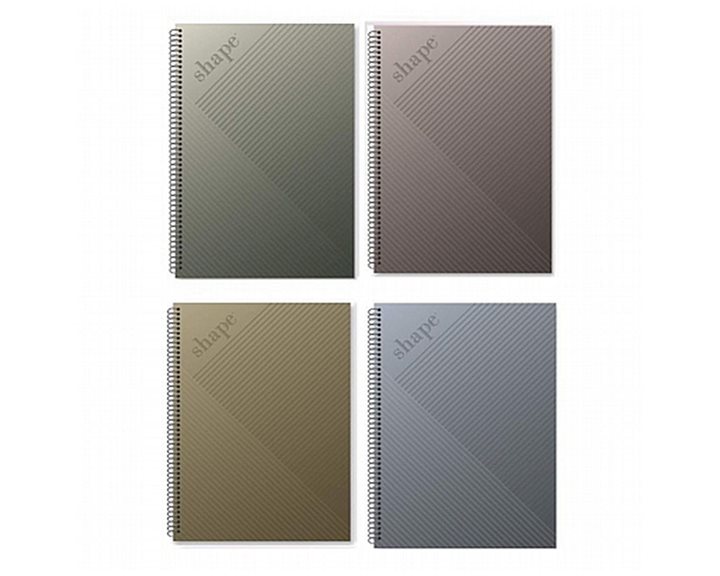 Τετράδιο Σπιράλ Α4  Shape Metal 2Θεμ.60φ.