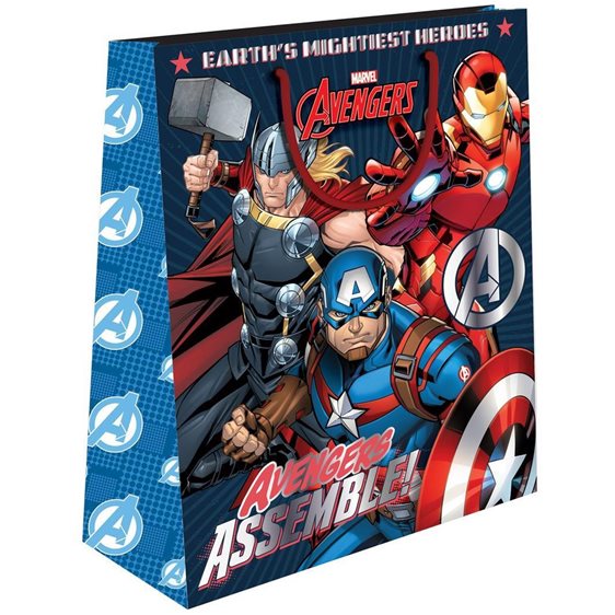Τσάντα Δώρου Χάρτινη με Foil 26x12x32 Avengers