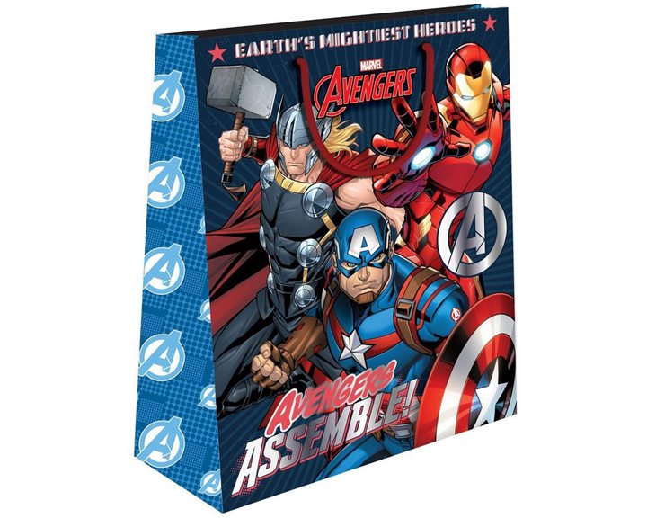 Τσάντα Δώρου Χάρτινη με Foil 26x12x32 Avengers