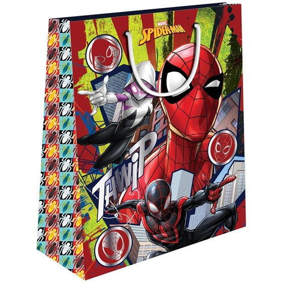 Τσάντα Δώρου Χάρτινη με Foil 26x12x32 Spiderman 508293