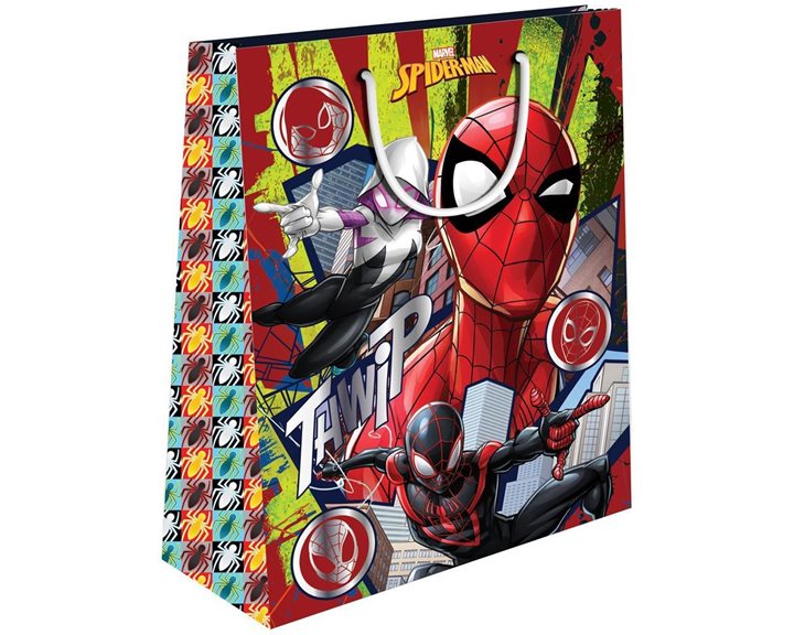 Τσάντα Δώρου Χάρτινη με Foil 26x12x32 Spiderman 508293