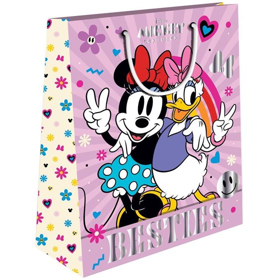 Τσάντα Δώρου Χάρτινη με Foil 26x12x32 Mikcey Minnie