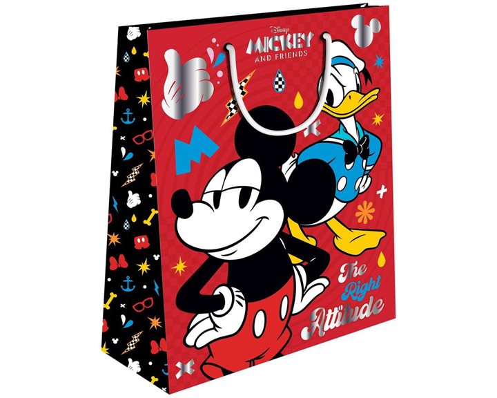 Τσάντα Δώρου Χάρτινη με Foil 26x12x32 Mikcey Minnie