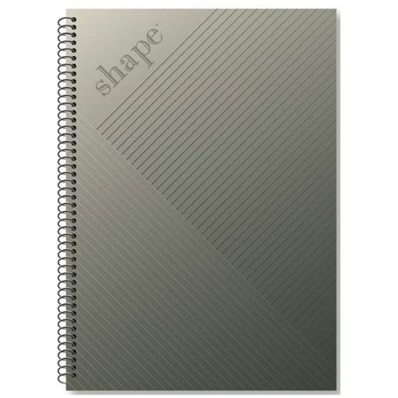 Τετράδιο Σπιράλ Α4  Shape Metal 3Θεμ.90φ.