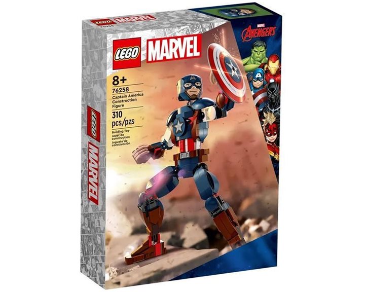 Lego Marvel Super Heroes Φιγούρα Κατασκευής Κάπτεν Αμέρικα 76258