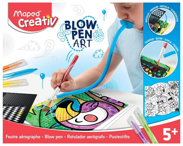 Σετ Μαρκαδόροι Αέρος Maped Creativ με Στένσιλ 846715