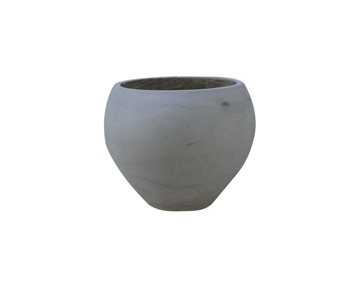 Flower Pot-5 Cement Grey Φ32x26cm Ε6304,A