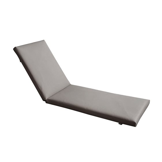 SUNLOUNGER Μαξιλάρι Ξαπλώστρας PVC Γκρι με Φερμουάρ & Velcro (Foam+Polyester) Ε2017,81