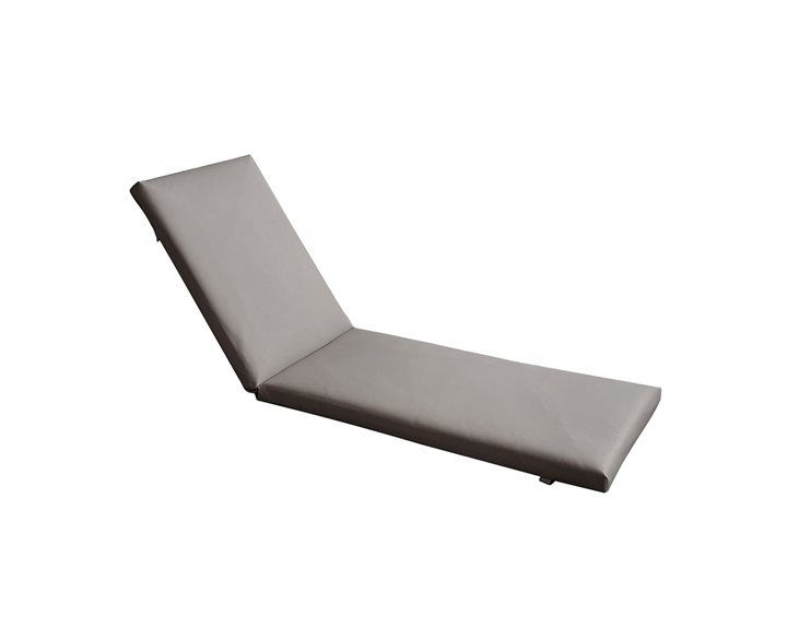 SUNLOUNGER Μαξιλάρι Ξαπλώστρας PVC Γκρι με Φερμουάρ & Velcro (Foam+Polyester) Ε2017,81