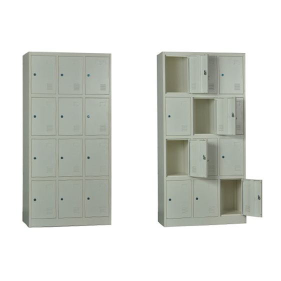 LOCKER 12 Θέσεων Μέταλλο Βαφή  Άσπρο Ε6004