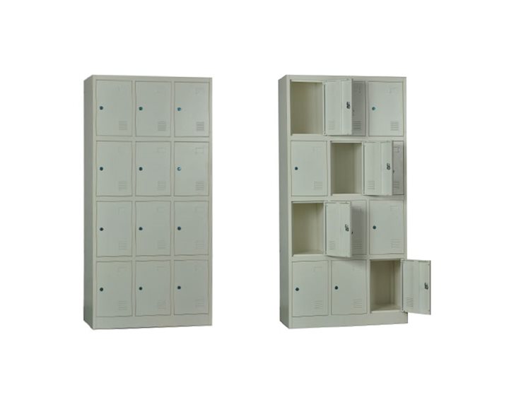 LOCKER 12 Θέσεων Μέταλλο Βαφή  Άσπρο Ε6004