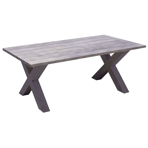 ALLEY Τραπέζι Dining Κήπου-Βεράντας ALU Grey Ε6842,3