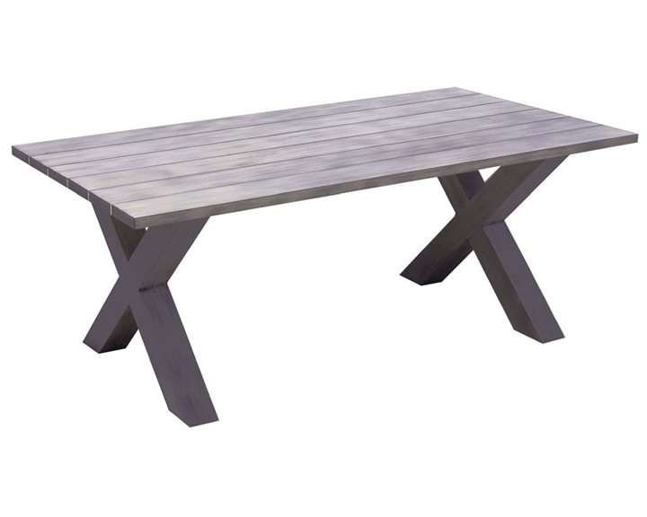 ALLEY Τραπέζι Dining Κήπου-Βεράντας ALU Grey Ε6842,3