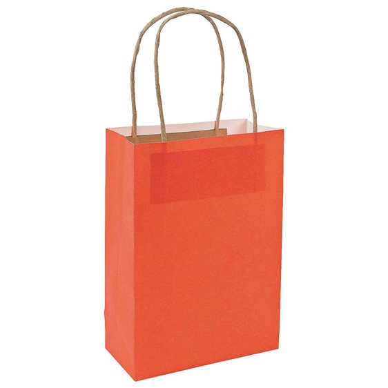 Τσάντα Δώρου Κραφτ 26χ35χ12 90γρ. Πορτοκαλί