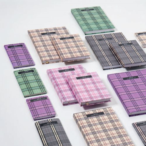 Ημερολόγιο Ημερήσιο 15x20 Plaid με Ευρετηρίαση