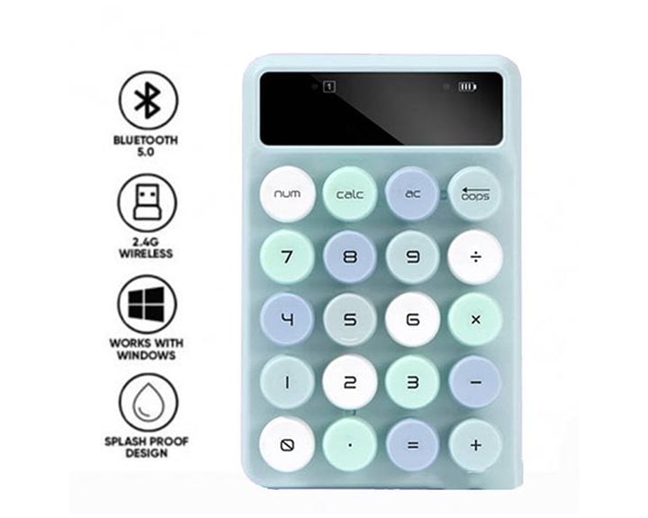 ALCATROZ NUMERIC PAD JELLYBEAN NUM A3 AQUA