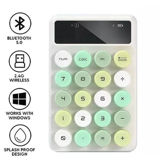 ALCATROZ NUMERIC PAD JELLYBEAN NUM A3 CRAYON GREEN
