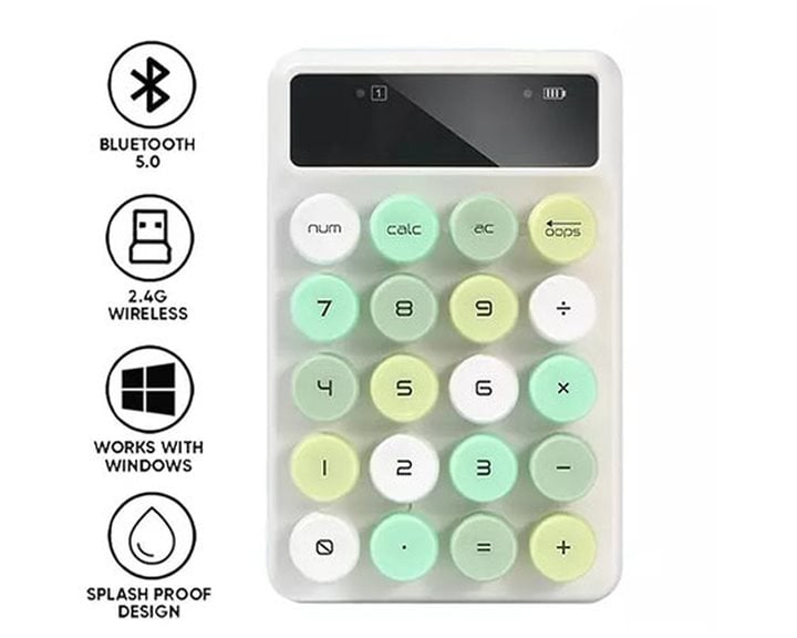 ALCATROZ NUMERIC PAD JELLYBEAN NUM A3 CRAYON GREEN