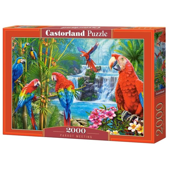 Παζλ Castorland 2000τεμ. Parrot Meeting 92x68 C-200870-2