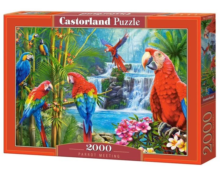 Παζλ Castorland 2000τεμ. Parrot Meeting 92x68 C-200870-2