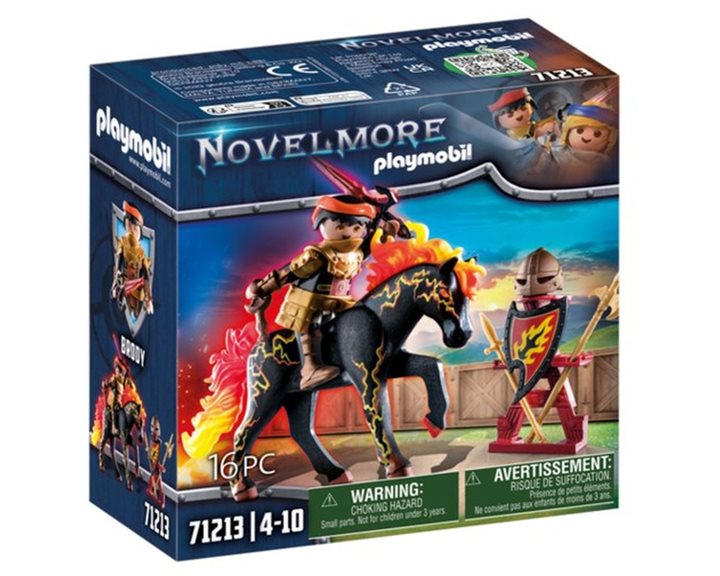 Playmobil Novelmore Burnham Raiders - Ιππότης Και Άλογο Της Φωτιάς