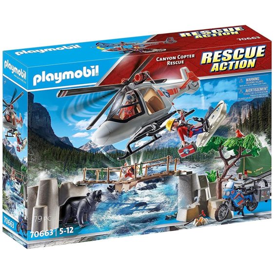 Playmobil Rescue Action Επιχείρηση Διάσωσης Μοτοσικλετιστή Στο Βουνό