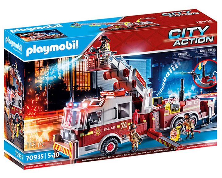 Playmobil City Action Us Tower Ladder: Πυροσβεστικό Όχημα