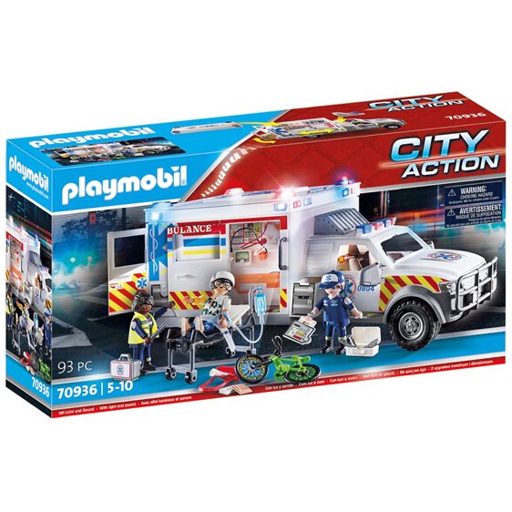 Playmobil City Action Us Ambulance: Όχημα Πρώτων Βοηθειών