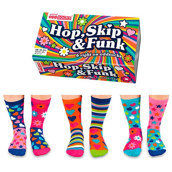 Γυναικείες Κάλτσες United Odd Socks 6τμχ. Νο 30 1/2 -38 1/2 HOP SKIP FUNK