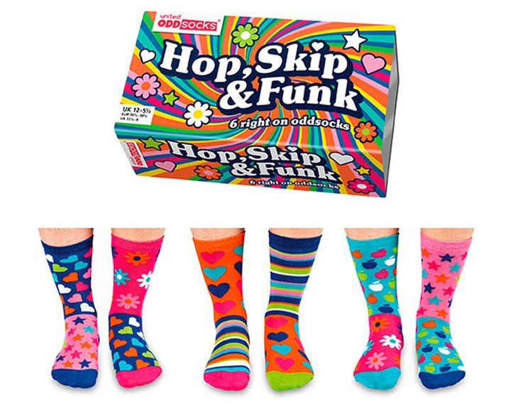Γυναικείες Κάλτσες United Odd Socks 6τμχ. Νο 30 1/2 -38 1/2 HOP SKIP FUNK