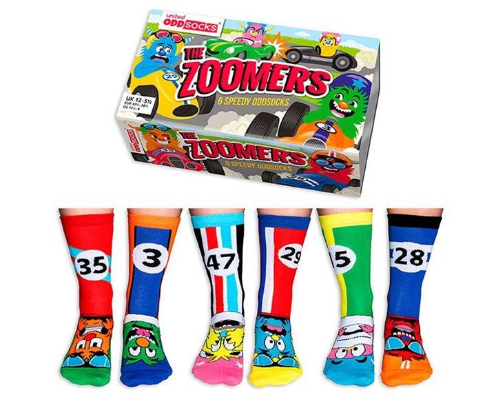 Παιδικές Κάλτσες United Odd Socks 6τμχ. Νο 30 1/2 -38 1/2 THE ZOOMERS
