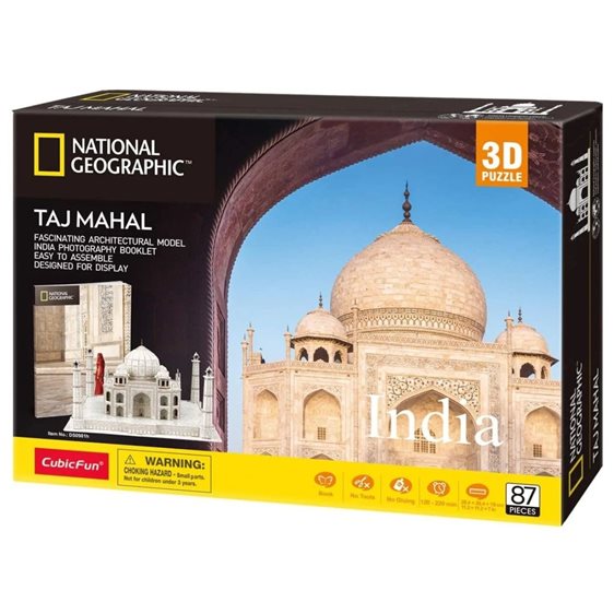 Πάζλ CubicFun 3D National Geograrhic Taj Mahal 87pcs DS0981h