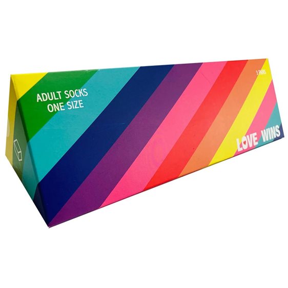 Κάλτσες Unisex  Cubic Feet 3 Pairs  Νο 39 - 44 Rainbow Socks