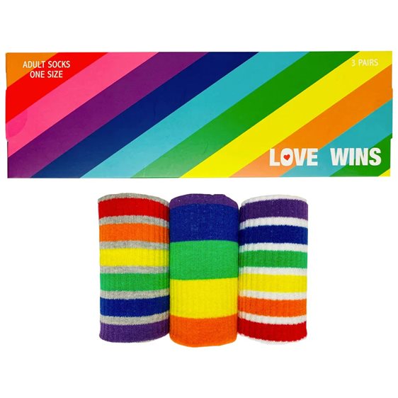 Κάλτσες Unisex  Cubic Feet 3 Pairs  Νο 39 - 44 Rainbow Socks