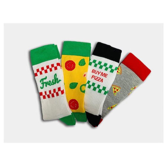 Κάλτσες Unisex  Boxt Socks 4 pairs. Νο 39 - 46 Pizza Socks