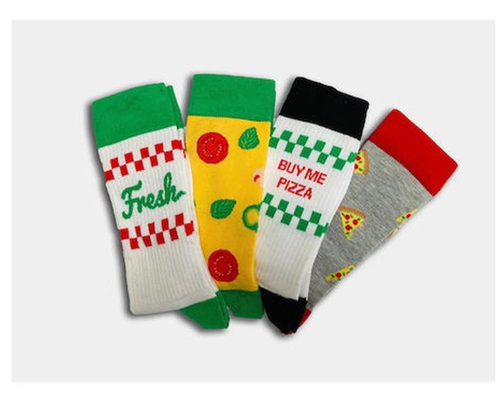 Κάλτσες Unisex  Boxt Socks 4 pairs. Νο 39 - 46 Pizza Socks