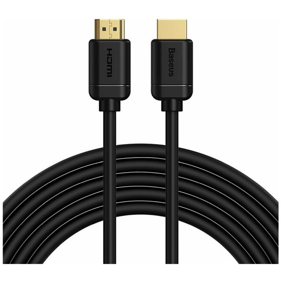 Baseus  2x HDMI 2.0 4K 30Hz Cable, 3D, HDR, 18Gbps, 5m Black (CAKGQ-D01) (BASCAKGQ-D01)