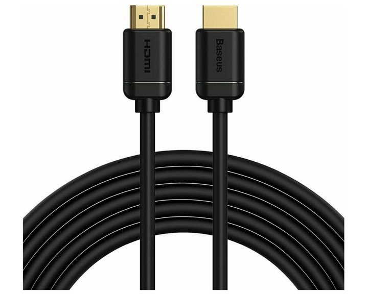 Baseus  2x HDMI 2.0 4K 30Hz Cable, 3D, HDR, 18Gbps, 5m Black (CAKGQ-D01) (BASCAKGQ-D01)