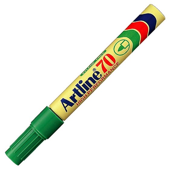 Μαρκαδόρος Artline EK-70 Ανεξίτηλος Στρογγυλή Μύτη 1.5mm Πράσινο