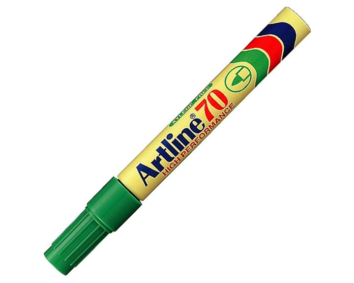 Μαρκαδόρος Artline EK-70 Ανεξίτηλος Στρογγυλή Μύτη 1.5mm Πράσινο