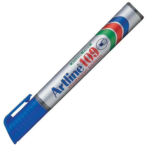 Μαρκαδόρος Artline EK-109 Ανεξίτηλος Πλακέ 2.0-5.0 Μπλε