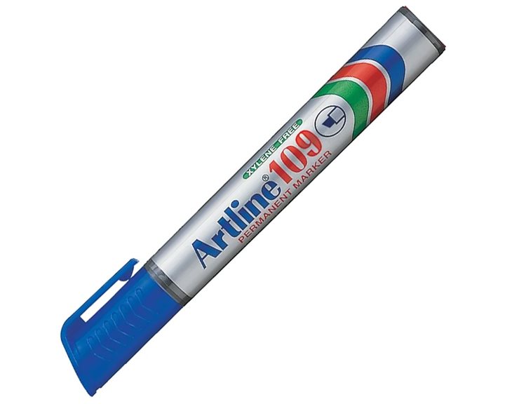Μαρκαδόρος Artline EK-109 Ανεξίτηλος Πλακέ 2.0-5.0 Μπλε