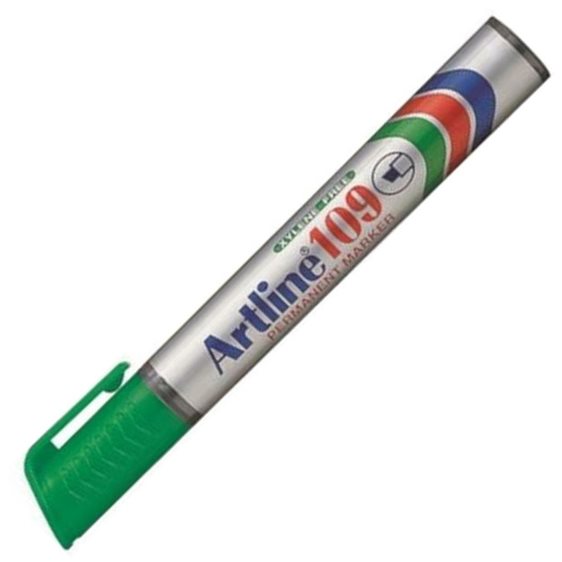 Μαρκαδόρος Artline EK-109 Ανεξίτηλος Πλακέ 2.0-5.0 Πράσινο