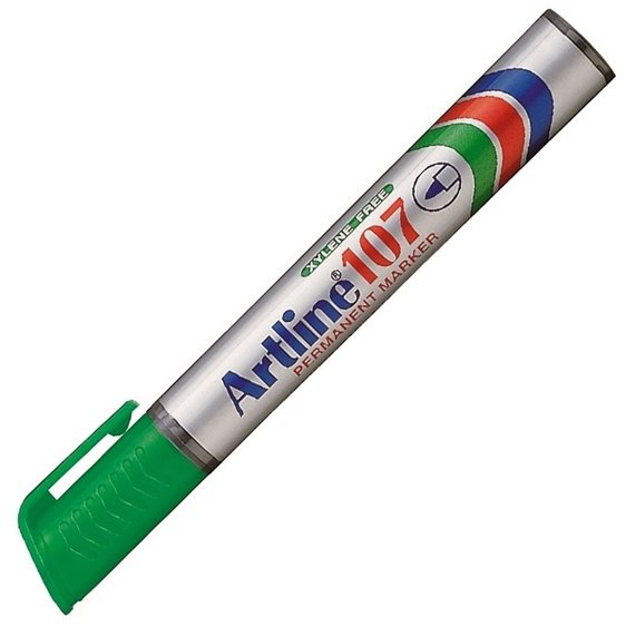 Μαρκαδόρος Artline EK-107 Ανεξίτηλος Στρογγυλή Μύτη 1.5mm Πράσινο