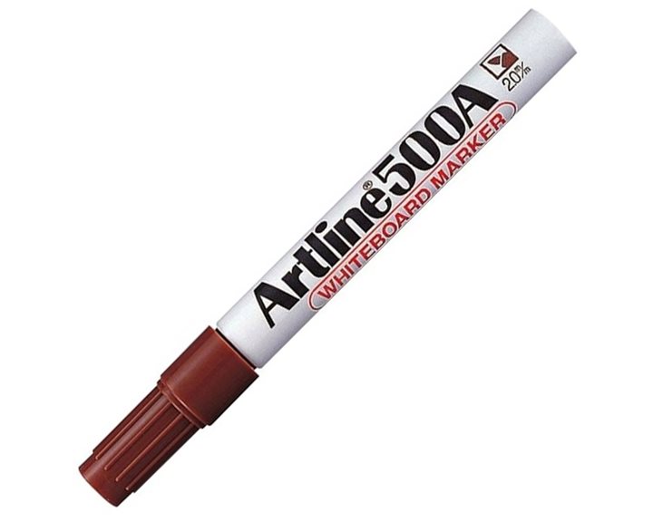 Μαρκαδόρος Artline EK-500Α Whiteboard Στρογγυλή Μύτη 2.0mm Καφέ