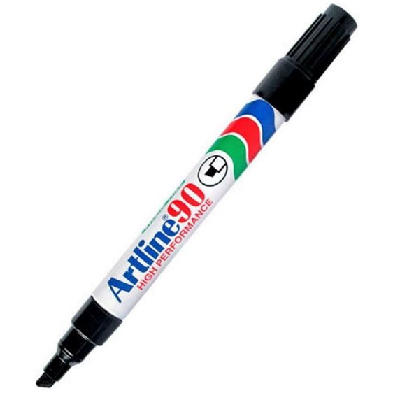 Μαρκαδόρος Artline EK-90 Ανεξίτηλος Πλακέ 2.0-5.0mm Μαύρο