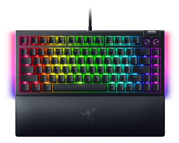 Razer BLACKWIDOW V4 75% - Mechanical RGB Gaming Keyboard - Hot-Swappable - Orange Tactile Switches