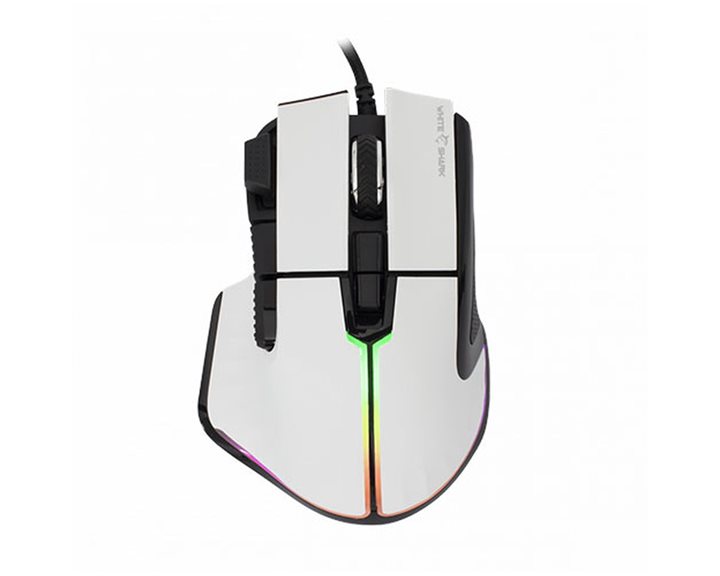 WHITE SHARK GAMING MOUSE GM-9006 MARROK WHITE 12000DPI 