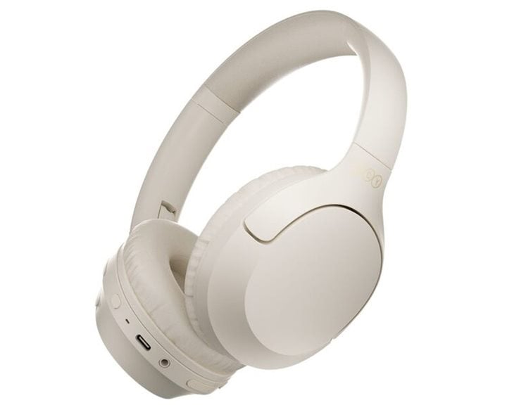 QCY H2 Pro Headset White V5.3 Bluetooth ENC Call Noise Cancelling Headphones 60H Multipoint Connect